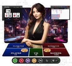 Colorful slot machines in a casino environment with lively ambiance